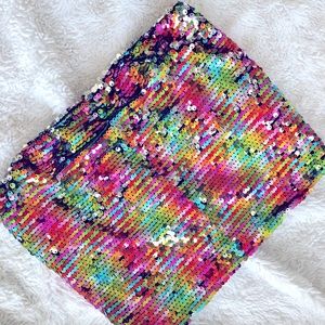 Sequin Rainbow Crop Top
